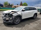 2019 Toyota Highlander Xle White vin: 5TDJZRFH8KS584899