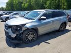 2017 Toyota Highlander Se Silver vin: 5TDJZRFH9HS461038