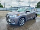 2018 Toyota Highlander Xle Gray vin: 5TDJZRFHXJS556651