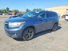2016 Toyota Highlander Xle Blue vin: 5TDKKRFH7GS504993
