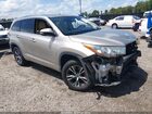 2016 Toyota Highlander Xle V6 Gray vin: 5TDKKRFH9GS152726