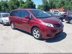 2017 Toyota Sienna Le 8 Passenger Red vin: 5TDKZ3DC2HS855148