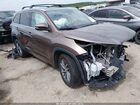 2018 Toyota Highlander Xle Brown vin: 5TDKZRFH4JS265437
