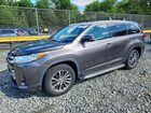 2019 Toyota Highlander Xle Серый vin: 5TDKZRFH5KS324044