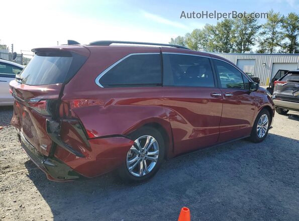 5TDXSKFC7PS077221 2023 TOYOTA SIENNA Красный Задняя правая четверть