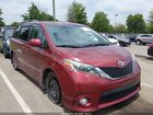 2017 Toyota Sienna Se 8 Passenger Бордовый vin: 5TDXZ3DC5HS828967