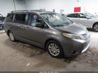 2016 Toyota Sienna Xle Premium 8 Passenger Gray vin: 5TDYK3DC6GS757561