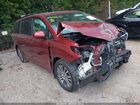 2018 Toyota Sienna Xle 8 Passenger Burgundy vin: 5TDYZ3DC9JS939404