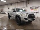 2019 Toyota Tacoma Sr Silver vin: 5TFSX5EN6KX070277