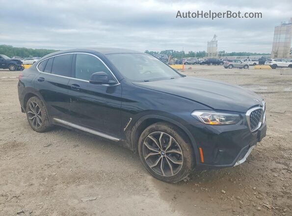 5UX33DT08N9K79688 2022 BMW X4 Черный Передняя правая четверть