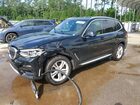 2021 Bmw X3 Sdrive30i Black vin: 5UXTY3C05M9F07496