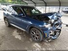 2021 Bmw X3 Xdrive30i Blue vin: 5UXTY5C05M9G03690