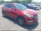 2017 Hyundai Santa Fe Sport 2.4l Burgundy vin: 5XYZU3LB7HG466864