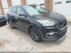 2017 Hyundai Santa Fe Sport 2.4l Черный vin: 5XYZU3LB8HG384335
