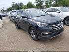 2017 Hyundai Santa Fe Sport 2.4l Blue vin: 5XYZUDLB7HG430405