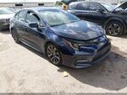 2020 Toyota Corolla Se Blue vin: 5YFS4RCE6LP043003