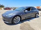 2018 Tesla Model 3 Gray vin: 5YJ3E1EB0JF087013
