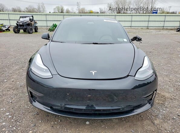 5YJ3E1EB1MF064246 2021 TESLA MODEL Black წინა ხედი