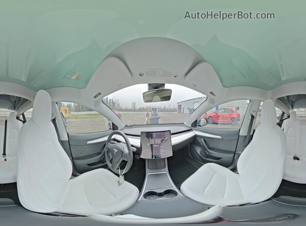 5YJ3E1EB1MF064246 2021 TESLA MODEL Black სალონის 360-გრადუსიანი ხედი