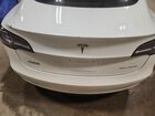 2022 Tesla Model 3 White vin: 5YJ3E1EB2NF195297 Damage: Deck Lid, Chipped, 2