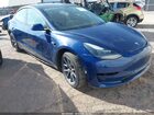 2022 Tesla Model 3 Long Range Dual Motor All-wheel Drive Blue vin: 5YJ3E1EB3NF290435