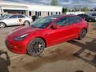 2021 Tesla Model 3 Red vin: 5YJ3E1EB4MF079632