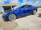 2019 Tesla Model 3 Blue vin: 5YJ3E1EB6KF393585