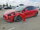 2022 Tesla Model 3 Red vin: 5YJ3E1EB6NF212490