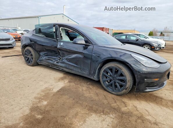 5YJ3E1EB6NF345654 2022 TESLA MODEL Black Delantero derecho