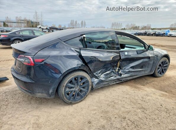 5YJ3E1EB6NF345654 2022 TESLA MODEL Black Trasero derecho