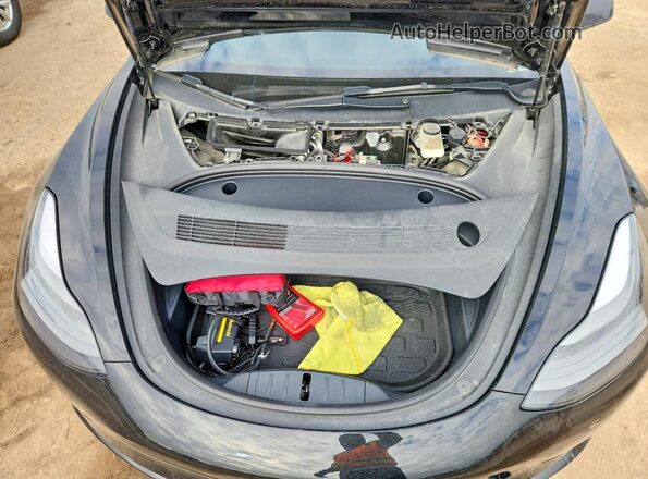 5YJ3E1EB6NF345654 2022 TESLA MODEL Black Vista interior trasera