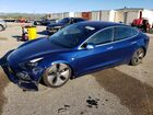 2019 Tesla Model 3 Blue vin: 5YJ3E1EB8KF387366