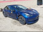 2022 Tesla Model 3 Long Range Dual Motor All-wheel Drive Blue vin: 5YJ3E1EB8NF159324