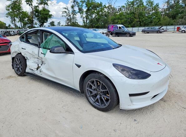 5YJ3E1EB9NF231244 2022 TESLA MODEL White წინა მარჯვენა
