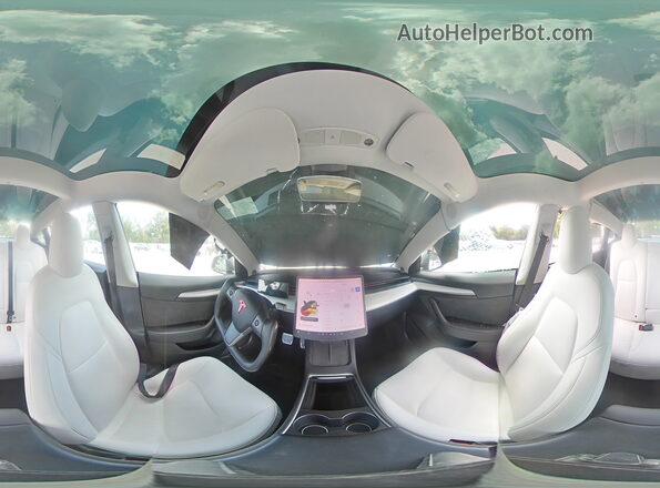 5YJ3E1EB9NF231244 2022 TESLA MODEL White სალონის 360-გრადუსიანი ხედი