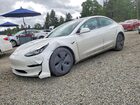 2020 Tesla Model 3 White vin: 5YJ3E1EBXLF665914