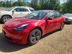 2022 Tesla Model 3 Red vin: 5YJ3E1EBXNF102834