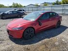 2025 Tesla Model 3 Red vin: 5YJ3E1EBXSF943774