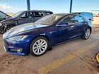 2017 Tesla Model S Blue vin: 5YJSA1E14HF189536