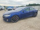 2016 Tesla Model S Blue vin: 5YJSA1E40GF125499