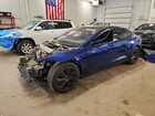 2022 Tesla Model S Blue vin: 5YJSA1E51NF476833
