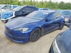 2022 Tesla Model S Синий vin: 5YJSA1E55NF476205