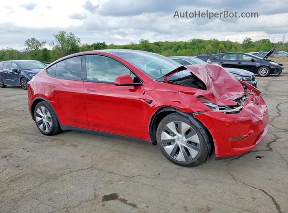 5YJYGDED9MF116645 2021 TESLA MODEL Red Przód prawy
