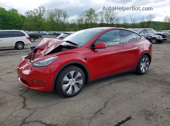 5YJYGDED9MF116645 2021 TESLA MODEL Red Przód lewy