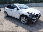 2021 Tesla Model Y Long Range Dual Motor All-wheel Drive White vin: 5YJYGDEE1MF192076