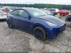 2021 Tesla Model Y Long Range Dual Motor All-wheel Drive Blue vin: 5YJYGDEE1MF209300