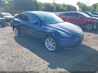 2021 Tesla Model Y Long Range Dual Motor All-wheel Drive Dark Blue vin: 5YJYGDEE2MF196282