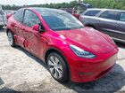 2020 Tesla Model Y Long Range Dual Motor All-wheel Drive Red vin: 5YJYGDEE3LF031727