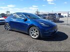 2021 Tesla Model Y Long Range Dual Motor All-wheel Drive Blue vin: 5YJYGDEE8MF094209
