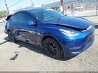 2021 Tesla Model Y Long Range Dual Motor All-wheel Drive Blue vin: 5YJYGDEE9MF287646